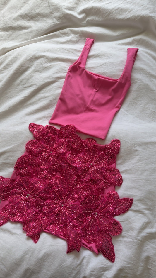 Scoop Neck Vest - Hot Pink