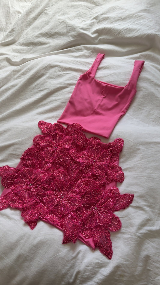 Scoop Neck Vest - Hot Pink
